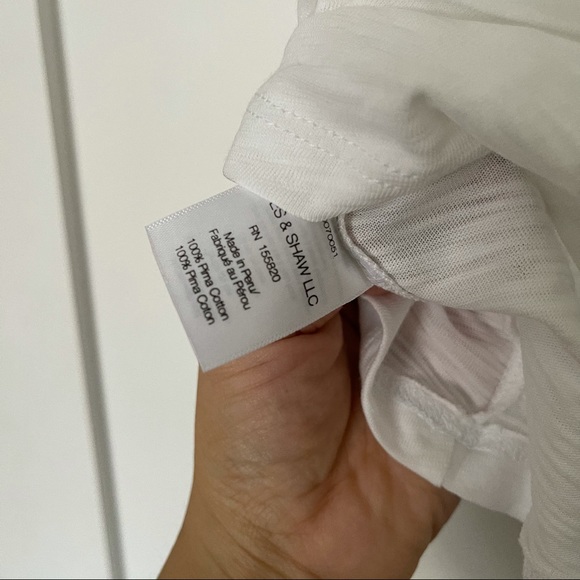 NWT $128 Veronica Beard Bea ruffle tee - Picture 7 of 7